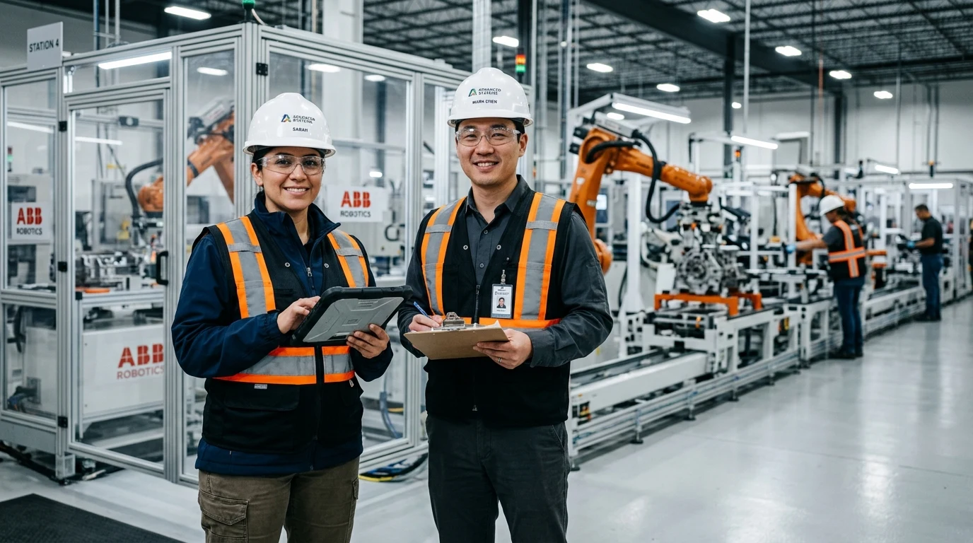 Turkish industrial operations and factory floor assembly personnel